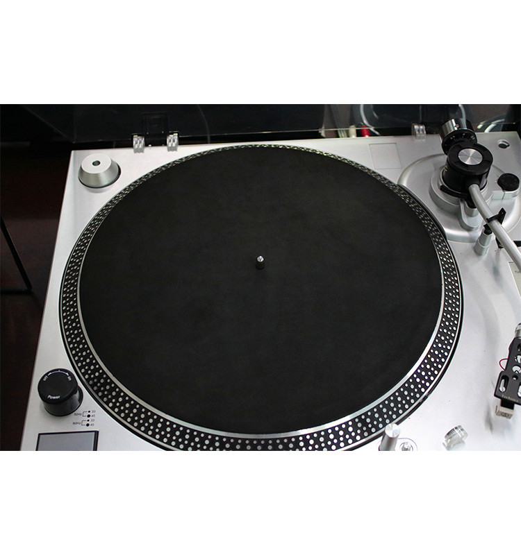 12'' Full Cowhide Record Pad Leather LP Mat Turntable Record Mat