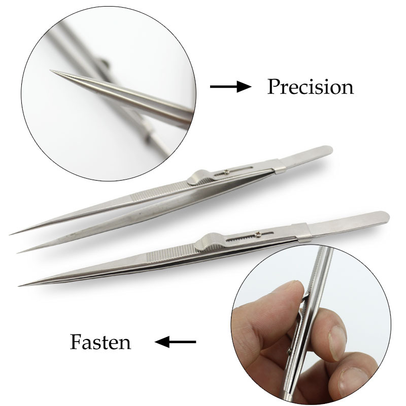 1PCS Phonograph Tweezers Install Needle Special Clamp Non-slip With Lock