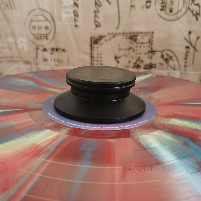 Carbon Fiber Aluminium Alloy Material LP Vinyl Turntables Metal Disc Stabilizer Record Weight