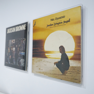 Black vinyl album frame frame acrylic transparent 12 "10 7" LP wall decoration display