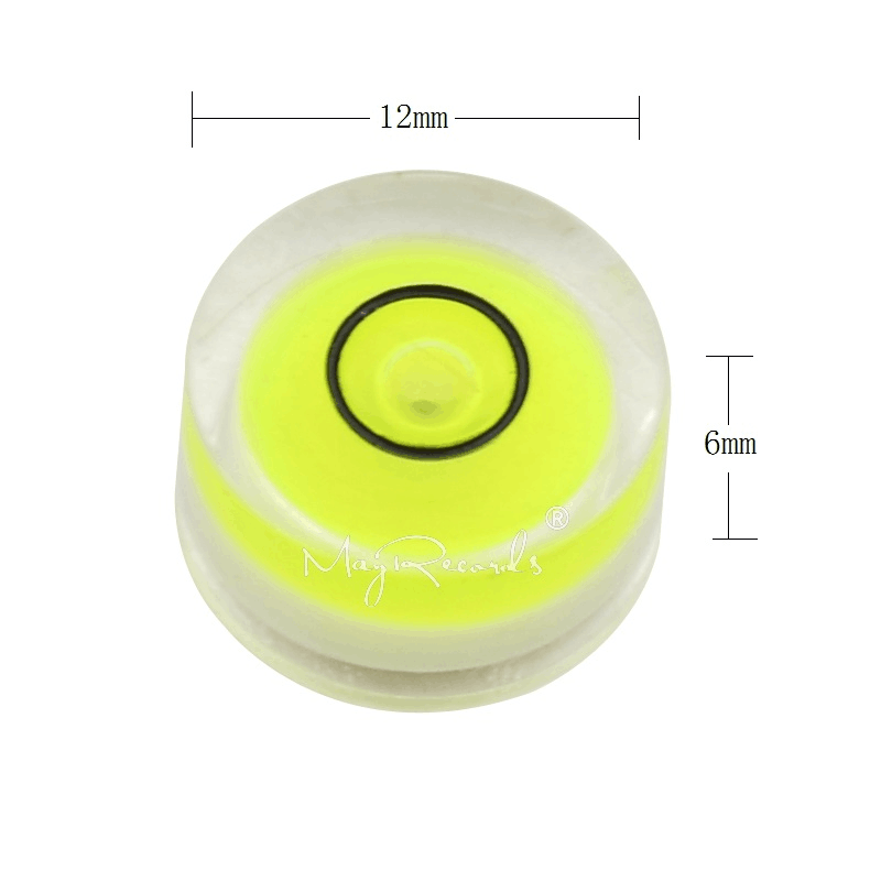 Phono High Accuracy Spirit Level Of Beads Arcylic Round Mini Bubble Level Tools Horizontal Instrument for Turntable
