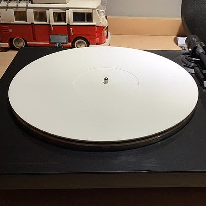 12'' Acrylic Slip Mat for Phonograph Turntable Vinyl 3MM Anti-static LP Mat Improve Sound Quality