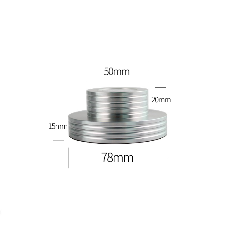 Metal Record Clamp LP Disc Stabilizer Balance Measure Vibration For Turntable