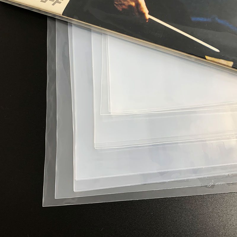 12'' LP Vinyl Record Flat Top Open PE Outer Sleeves 50PCS 