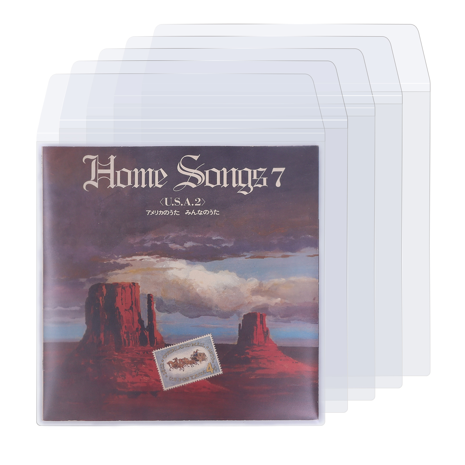 12'' LP Vinyl Record Thicken Matte PVC Resealable Outer Sleeves 10PCS 