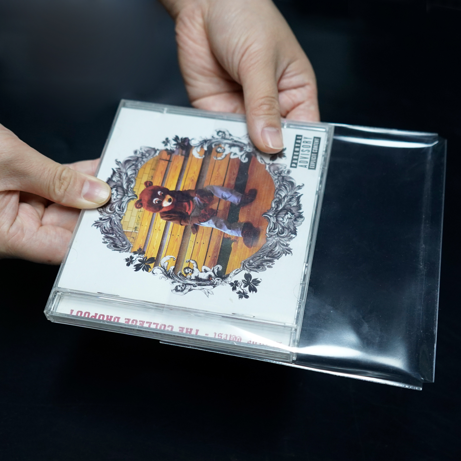 5'' CD BOPP Resealable Flat Top Open Outer Sleeves For General CD Jewel Case 50PCS 