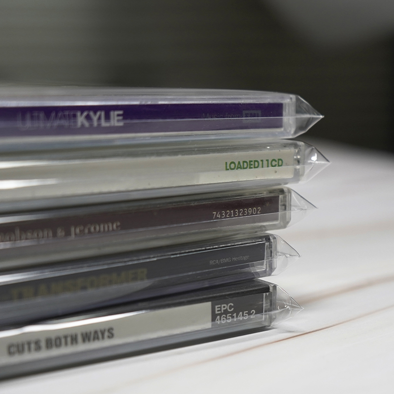 5'' CD BOPP Resealable Vertical Outer Sleeves For General CD Jewel Case 50PCS