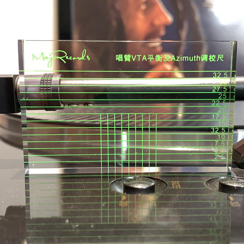 Tonearm VTA & Cartridge Azimuth Alignment Ruler Headshell Alignment Block 10mm