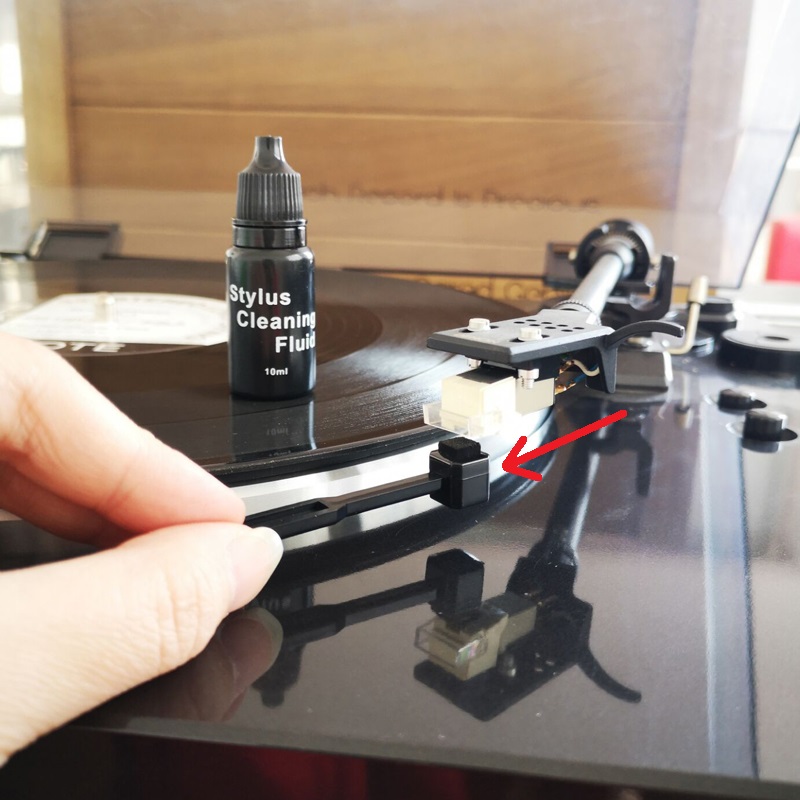 Useful 10ml Needle Solution Cleaner Turntable Stylus Cleaning Fluid +Carbon Fiber Brush for Record Player Cleaning Kit Hot Sale