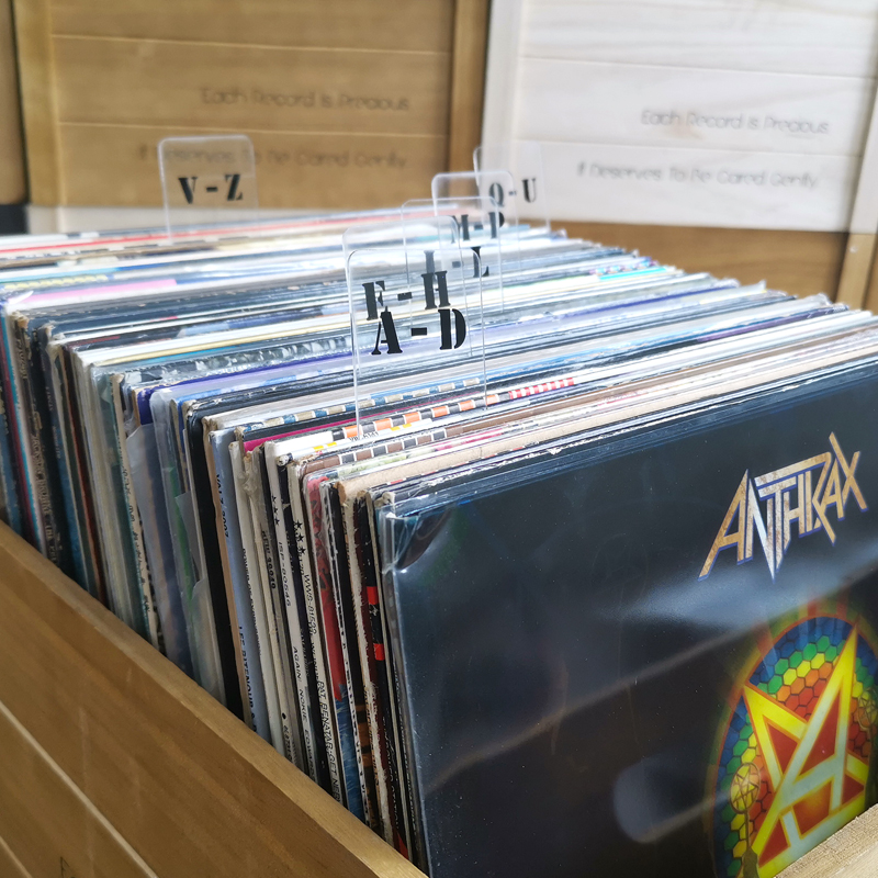 6PCS Alphabet Tab Index Cards CD Turntable Music Vinyl Organizers CD&LP Record Dividers Cards