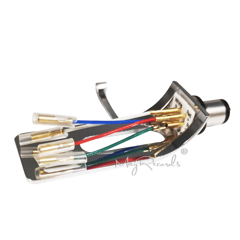4PCS Universal Silver Leads Wires Header Wire Cable for 1.2-1.3mm Pins Turntable Phono Headshell Tonearm