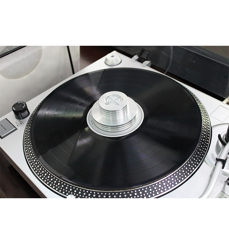 Metal Record Clamp LP Disc Stabilizer Balance Measure Vibration For Turntable