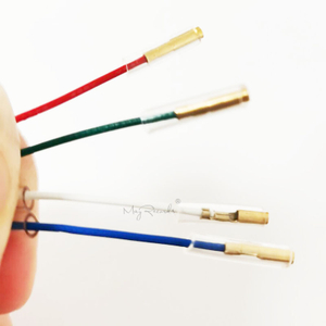 4PCS Universal Silver Leads Wires Header Wire Cable for 1.2-1.3mm Pins Turntable Phono Headshell Tonearm