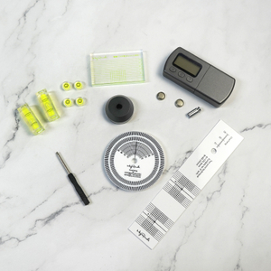 LP vinyl record player phonograph arm adjustment gauge VTA level meter speed dial needle pressure gauge special set
