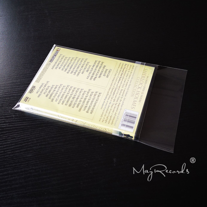 DVD Blu-ray Disc OPP Resealable Outer Sleeves 20PCS