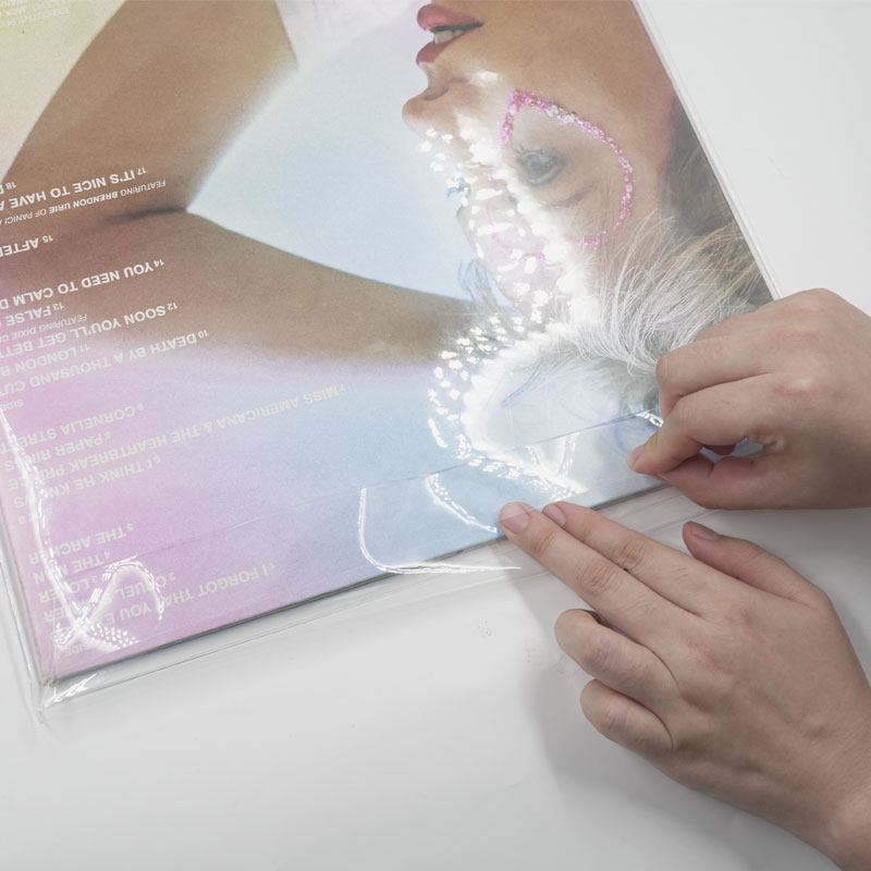 12'' LP Vinyl Record Thicken Eco-friendly TPU Resealable Outer Sleeves 5PCS 