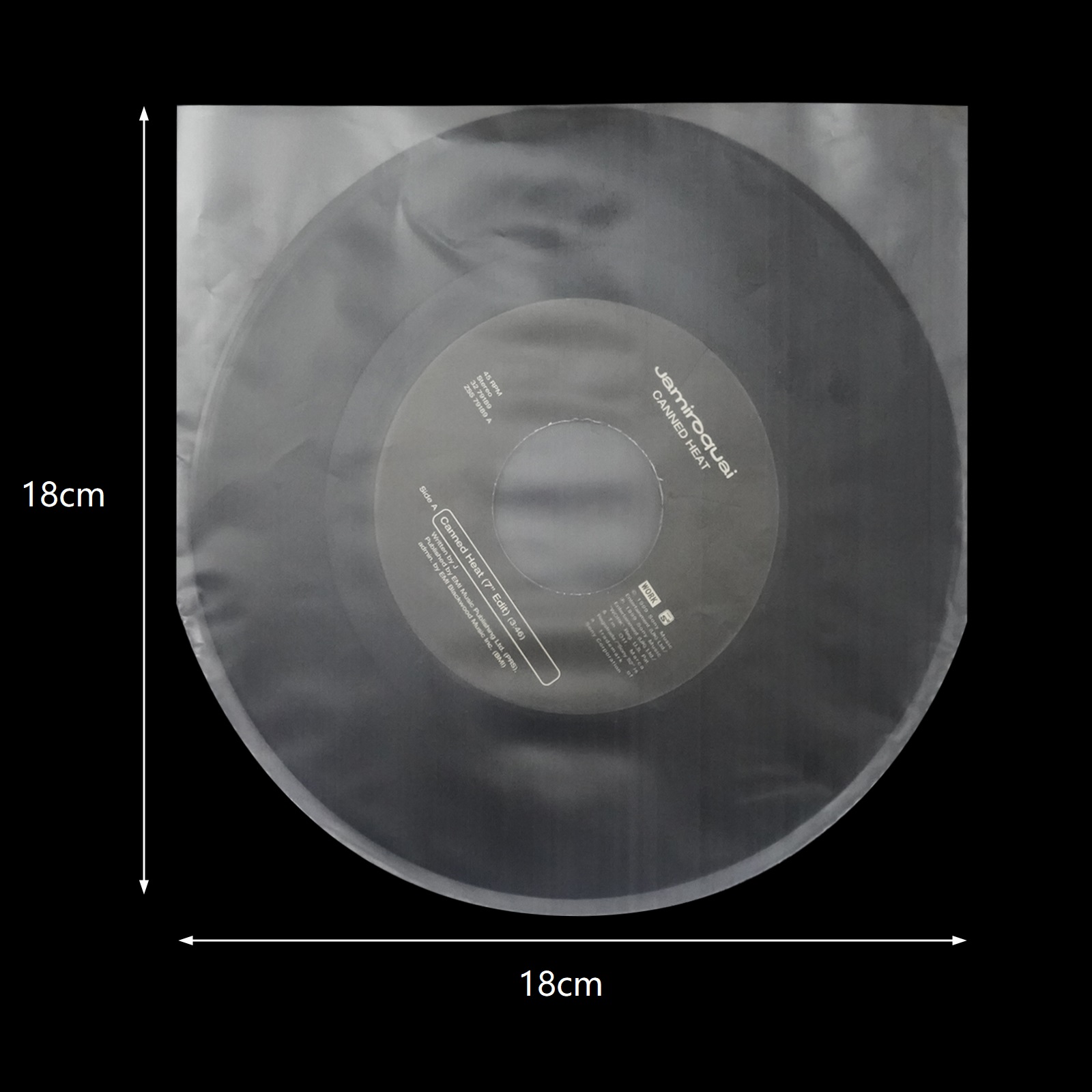 7 inch HDPE Anti-static Inner Sleeves For 7'' Record 45 RPM 50PCS