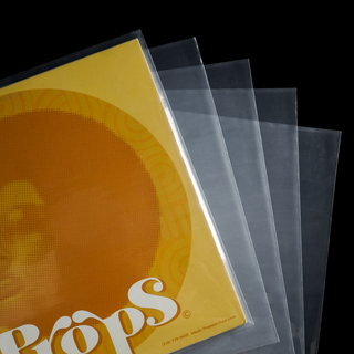 12 inch CPP Flat Top Outer Sleeves For Widened Vinyl Record LP Album 50PCS