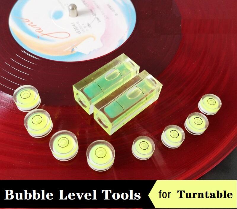 Phono High Accuracy Spirit Level Of Beads Arcylic Round Mini Bubble Level Tools Horizontal Instrument for Turntable