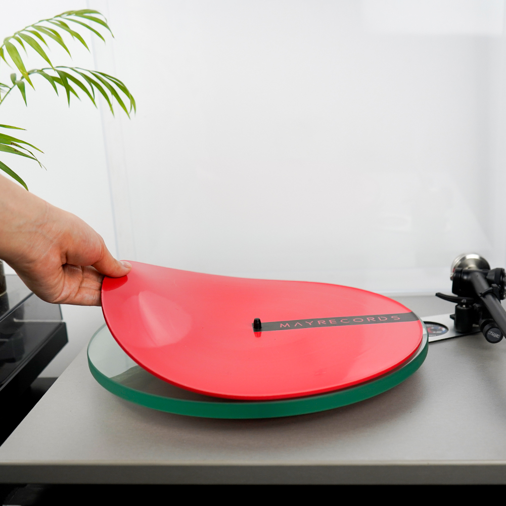 12'' LP Anti-vibration Silicone Pad Rubber LP Slip Mat for Phonograph Turntable Vinyl Thickness 3MM Flat Soft LP Mat