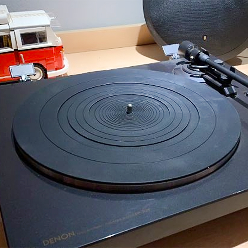 12'' LP Anti-vibration Silicone Pad Rubber LP Slip Mat for Phonograph Turntable Vinyl Thickness 3MM Flat Soft LP Mat