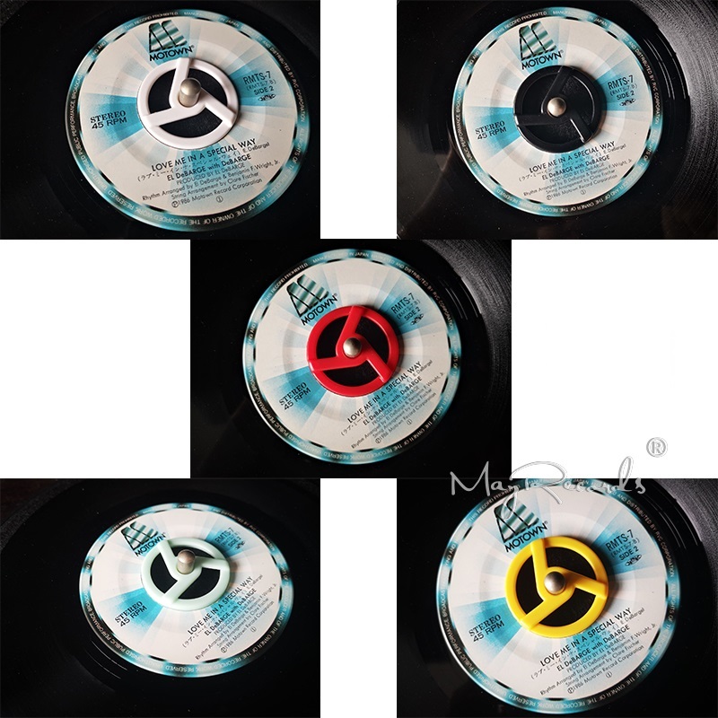 1PCS 45 RPM Adapter Durable Plastic Center Adapter for 7 Inch EP Record Vinyl