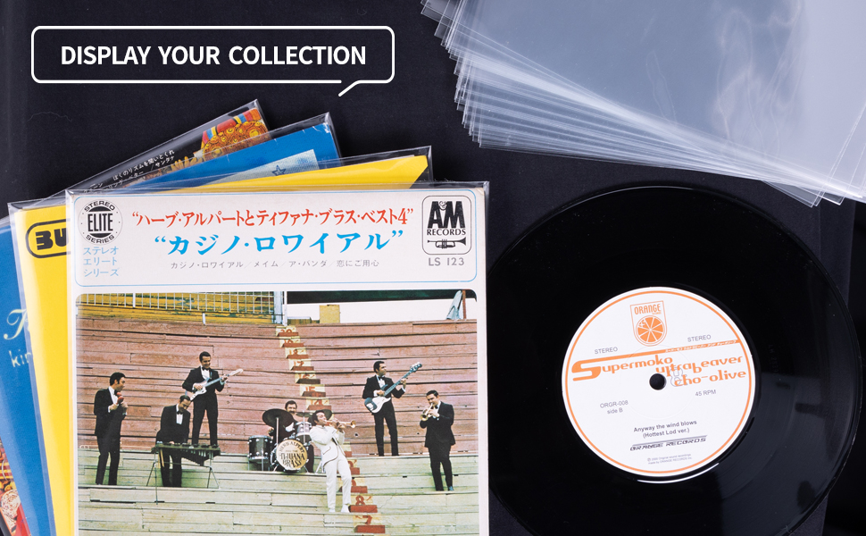 12 inch OPP Resealable Outer Sleeves For 12'' LP Vinyl Record Album 50PCS