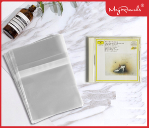 5'' CD BOPP Resealable Vertical Outer Sleeves For General CD Jewel Case 50PCS