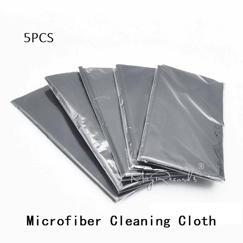 5PCS Anti-static Microfiber Cloth For Vinyl Record LP Turntable Phonograph