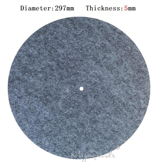 5MM Grey Anti-static Slipmat 12'' Felt Record Mat for Phonograph Turntable Vinyl