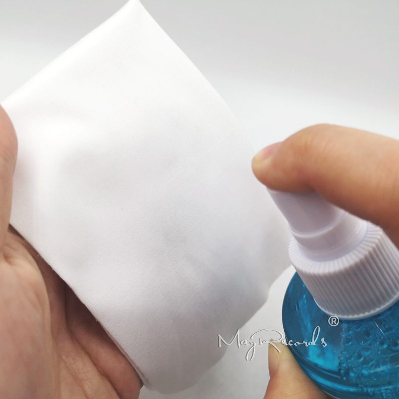 200ml Vinyl LP/CD Record Professional Cleaner Cleaning Fluid Dust Removal Anti-static Spray Dishwashing Water + Flannel Cloth