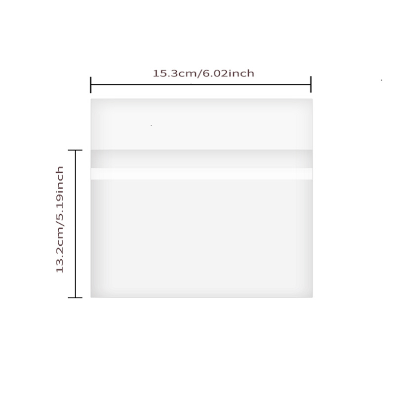 5'' CD OPP Resealable Horizontal Outer Sleeves For General CD Jewel Case 50PCS 