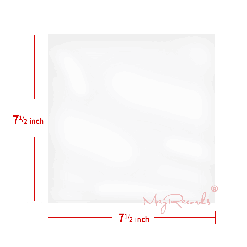 7 inch CPP Flat Open Top Outer Sleeves For EP 45 RPM Cover 50PCS
