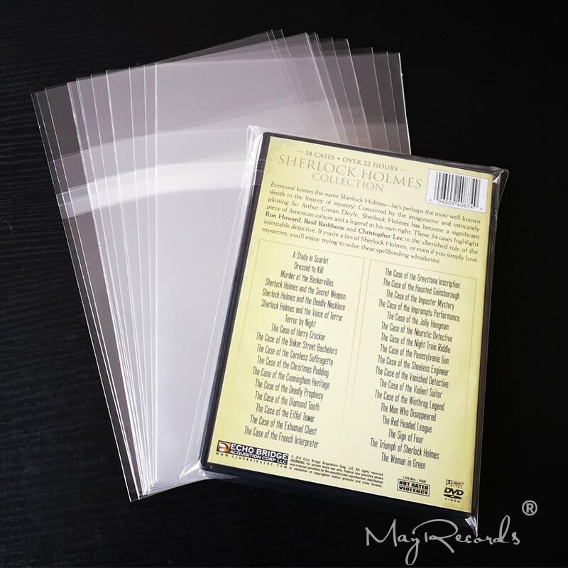 DVD Blu-ray Disc OPP Resealable Outer Sleeves 20PCS