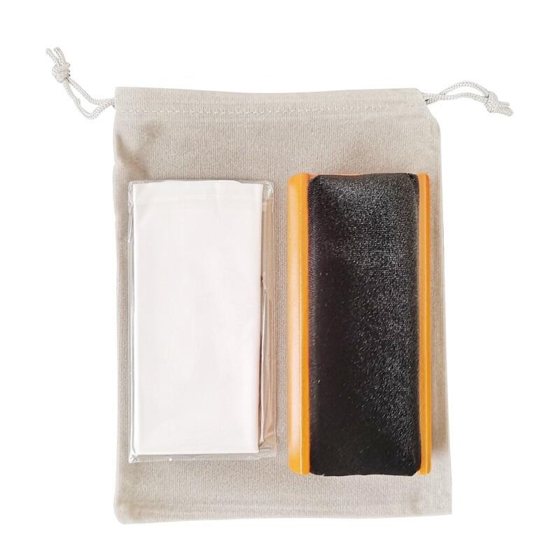 Wooden Brush Cleaner Anti-Static Velvet Brush for CD/LP Vinyl Record Phonograph Turntable Player Accessories