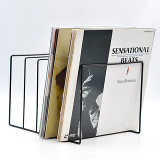 Metal Wire Holder For LP Vinyl Records Display Hold Up To 50 Pieces Record Rack