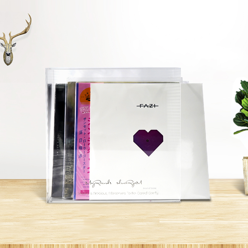 New Hot 12inch Vinyl Record Rack LP Collection Storage Box Transparent Acrylic Disc Storage Holder Home Vynil Record Organizer