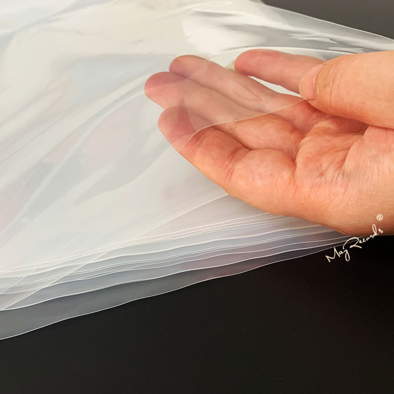 12'' LP Vinyl Record Flat Top Open PE Outer Sleeves 50PCS 