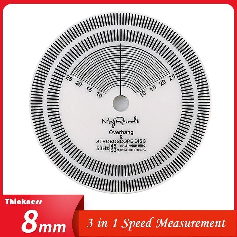 3 in 1 Speed Measurement/Overhang /Record Clamp For Vinyl Record Player Phonograph Accessories