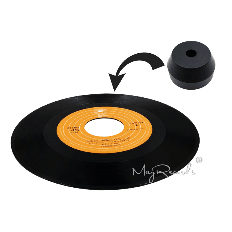 45 RPM Adapter Durable Solid Aluminum Center Adapter for 7 inch EP Record Vinyl