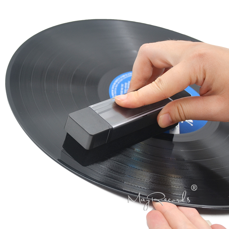 1 Set Professional Velvet Brush High Quality Anti Static Cleaning Brush+Detergent for CD/LP Vinyl Records Cleaning Protect Tools