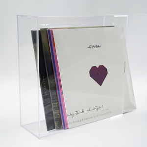 New Hot 12inch Vinyl Record Rack LP Collection Storage Box Transparent Acrylic Disc Storage Holder Home Vynil Record Organizer