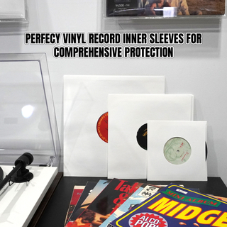 12'' 10'' 7'' High Quality Heavyweight ACID FREE Square White Kraft Paper Inner Sleeves With Hole For LP Vinyl Record 20PCS