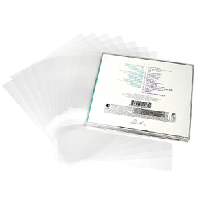 5'' CD OPP Resealable Horizontal Outer Sleeves For General CD Jewel Case 50PCS 