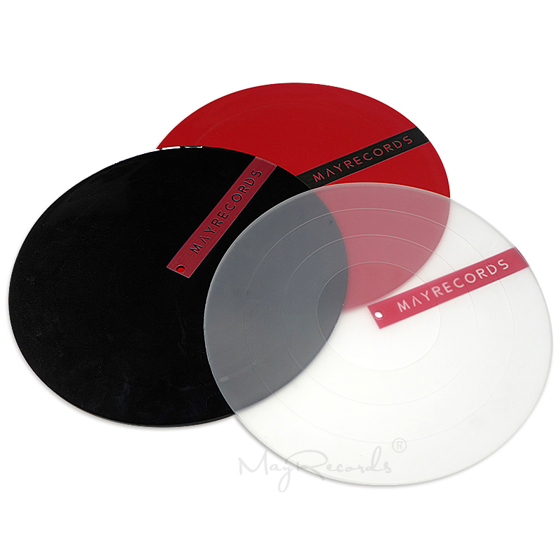 12'' LP Anti-vibration Silicone Pad Rubber LP Slip Mat for Phonograph Turntable Vinyl Thickness 3MM Flat Soft LP Mat