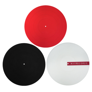 12'' LP Anti-vibration Silicone Pad Rubber LP Slip Mat for Phonograph Turntable Vinyl Thickness 3MM Flat Soft LP Mat