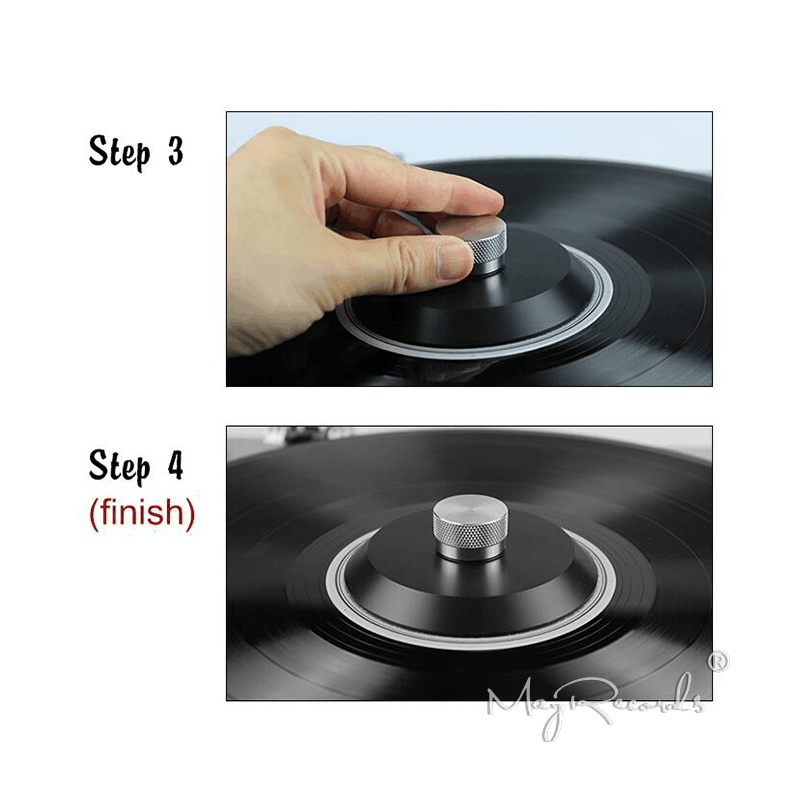 POM Vinyl Record Clamp 76g LP Disc Stabilizer Record Weight Turntable Vinyl Clamp Vibration Damper