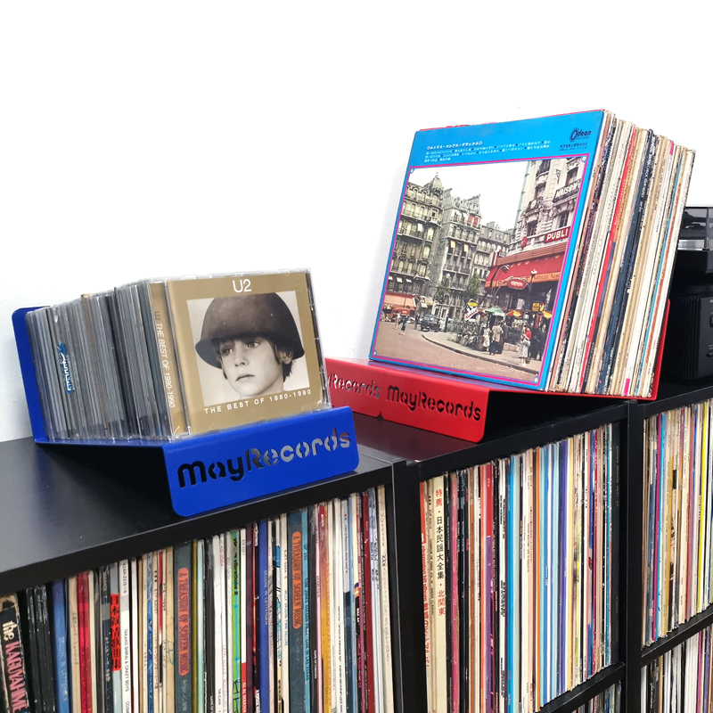 New Iron LP Vinyl Record Rack Fashion Book Magzine Holder Record Collection Storage Shelf Stand Home Office Desk Organizer Decor