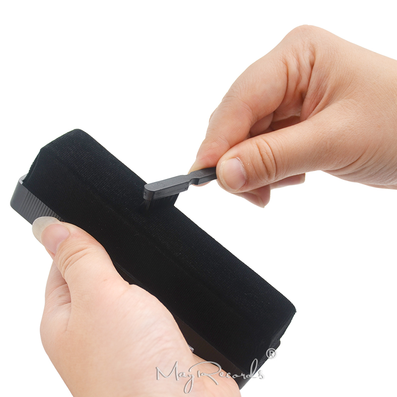 1 Set Professional Velvet Brush High Quality Anti Static Cleaning Brush+Detergent for CD/LP Vinyl Records Cleaning Protect Tools
