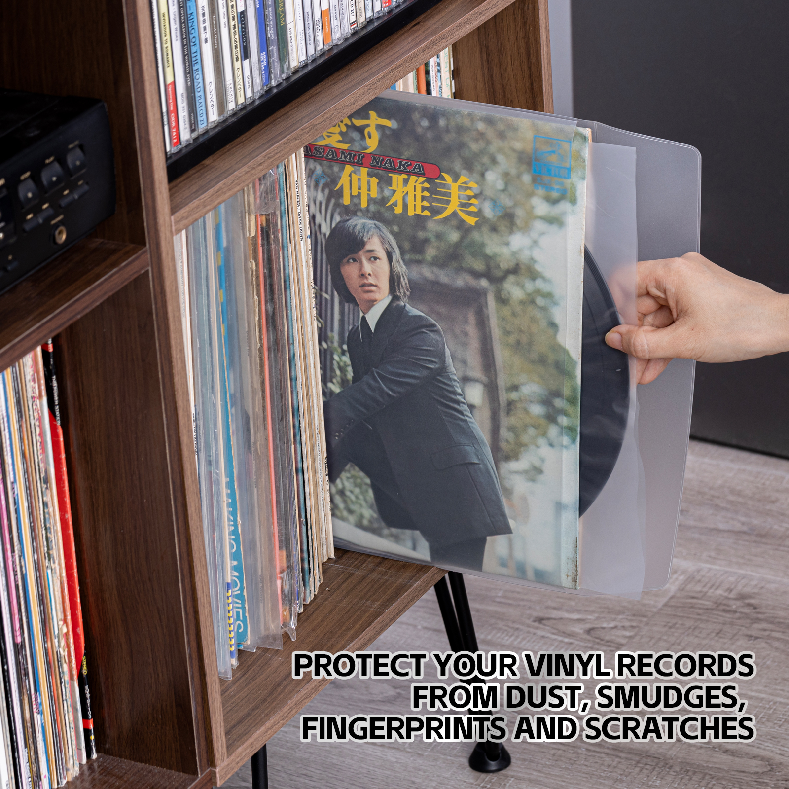 12'' LP Vinyl Record Thicken Matte PVC Resealable Outer Sleeves 10PCS 
